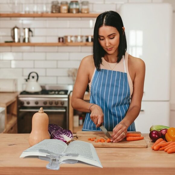 Book Page Holder for Reading 2Pcs, Transparent Book Page Holder Clips for Readin - Picture 5 of 7